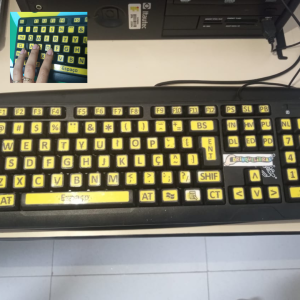 Teclado Assistivo com relevo em Braille