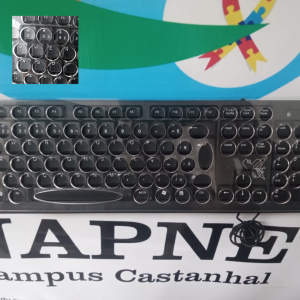 Teclado Assistivo detentor de uma Placa Acrílico